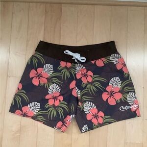 Hawaiian Floral Swim Shorts